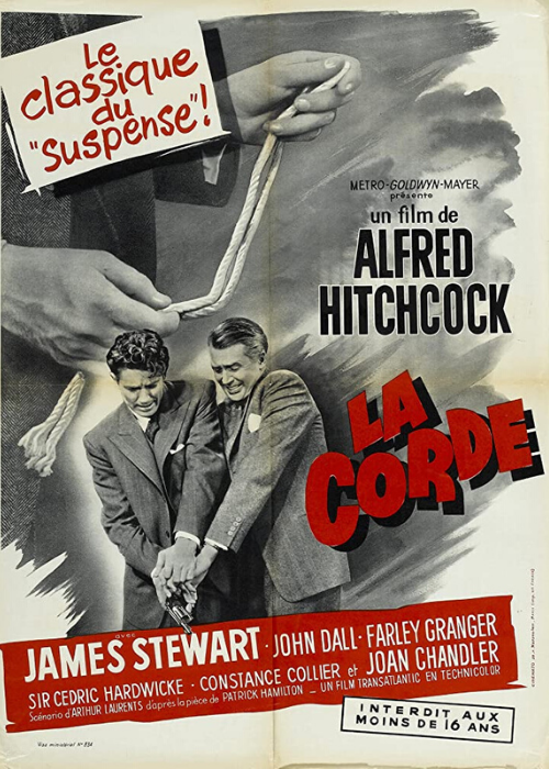 La soga, de Hitchcock. Un crimen en plano secuencia